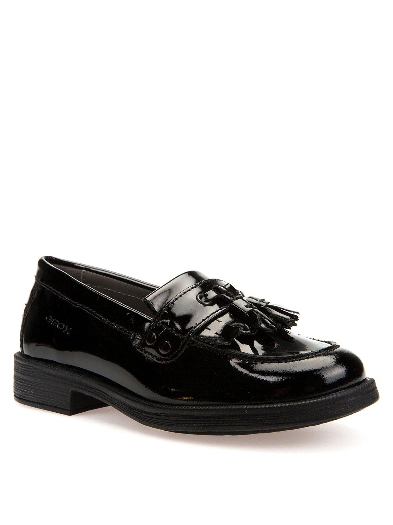  Girls Agata Patent School Shoe - Black
