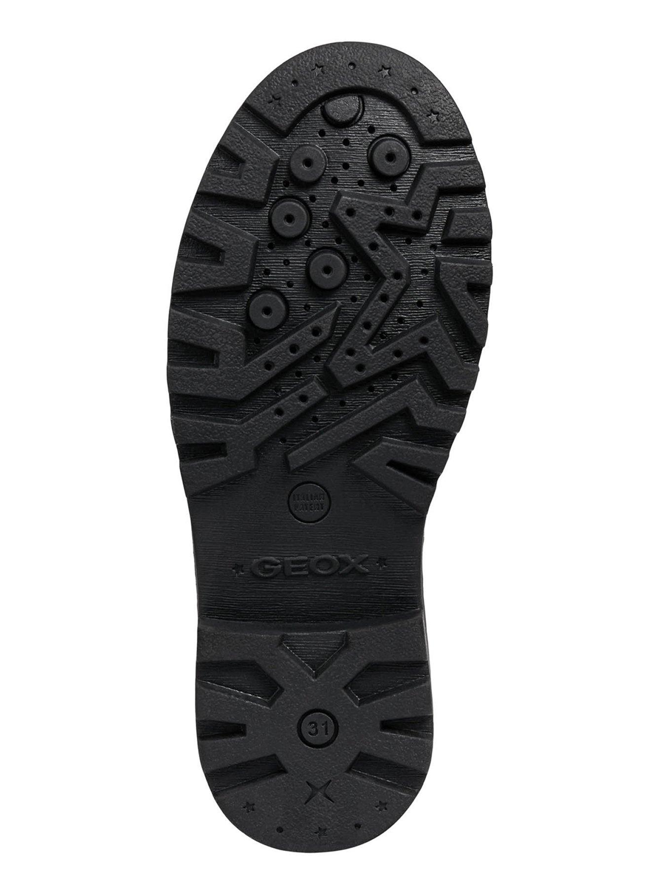 Image 5 of 6 of Geox Girls Casey Patent School Shoe - Black