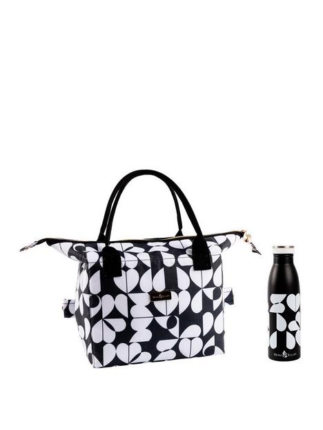 beau-elliot-2-in-1-convertible-insulated-lunch-bag-broken-hearted-500ml-insulated-stainless-steel-drink-bottle-black-broken-hearted