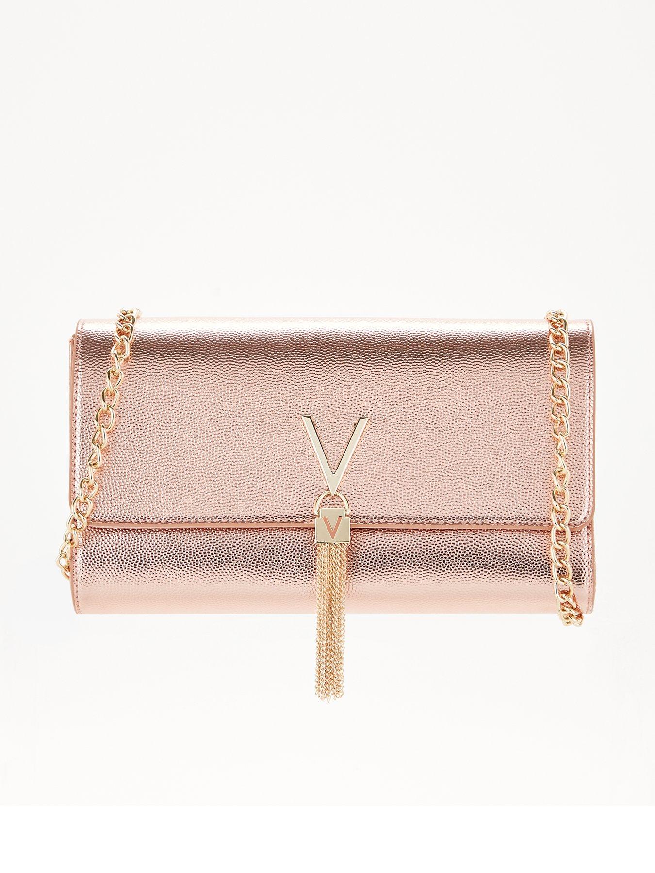 gold valentino clutch