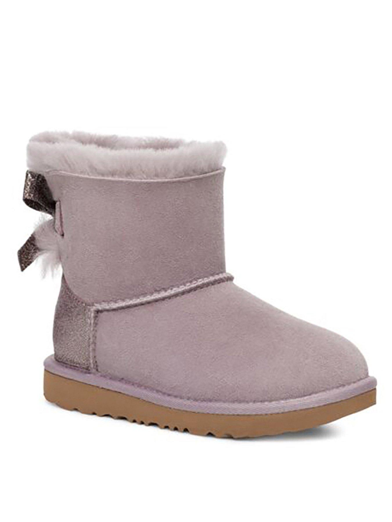 rose gold bailey bow uggs