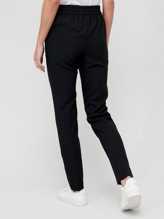 stillFront image of v-by-very-tab-detail-tailored-leg-trouser-black