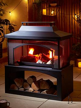 Product photograph of Umbria Outdoor Log Burner 85 X 73 5 X 40 5cm from very.co.uk