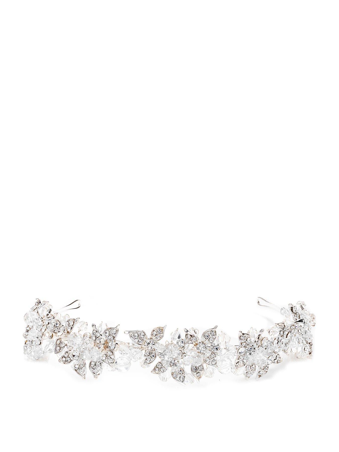Image 1 of 2 of Jon Richard Emery Silver Plated Leaf And Bead Statement Headband