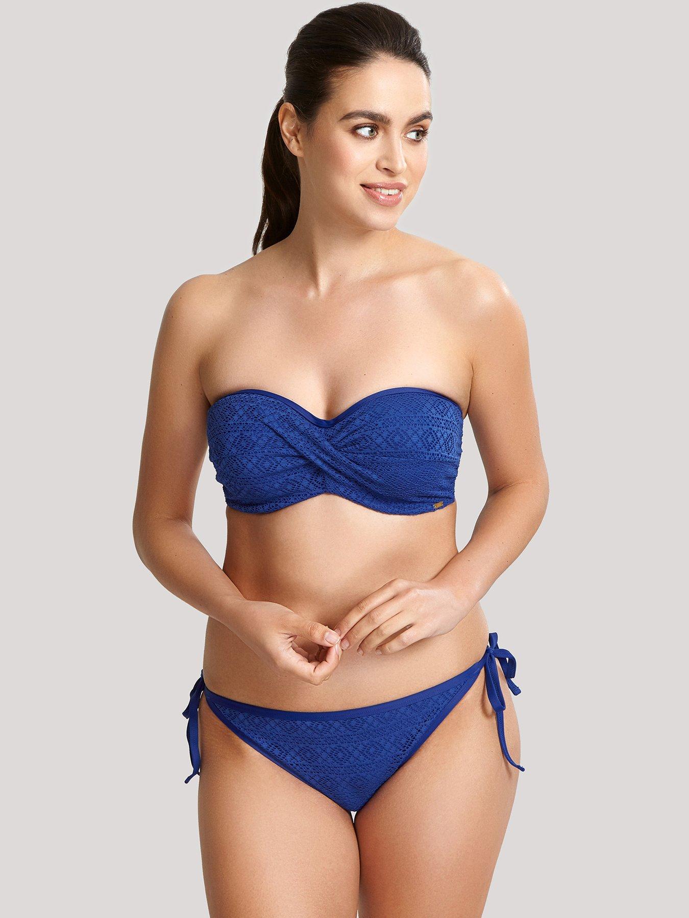 Buy Multi Stripe Trim Bandeau Bikini Top from Next Australia