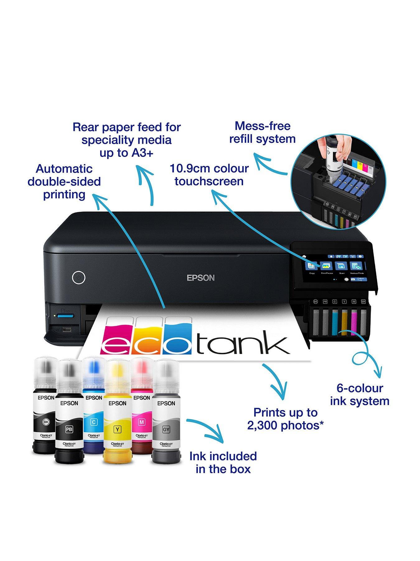 Epson ET-8550 A3+ Wi-Fi Ink Tank Photo Printer - Black