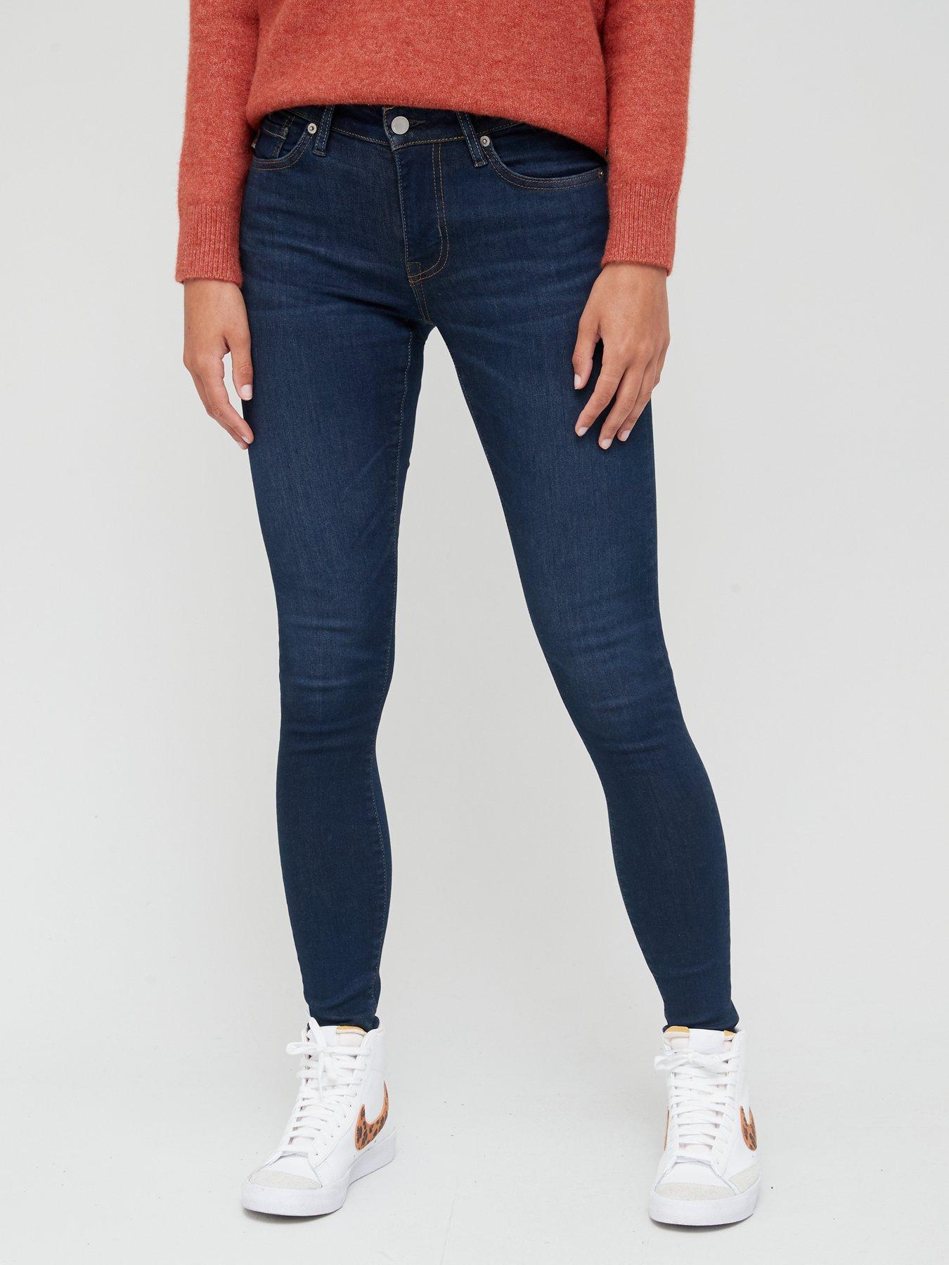 Jeans Mid Rise Skinny Jean - Indigo