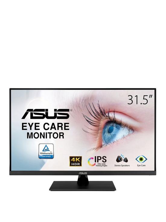front image of asus-vp32uq-315in-eye-care-monitor-4k-uhd