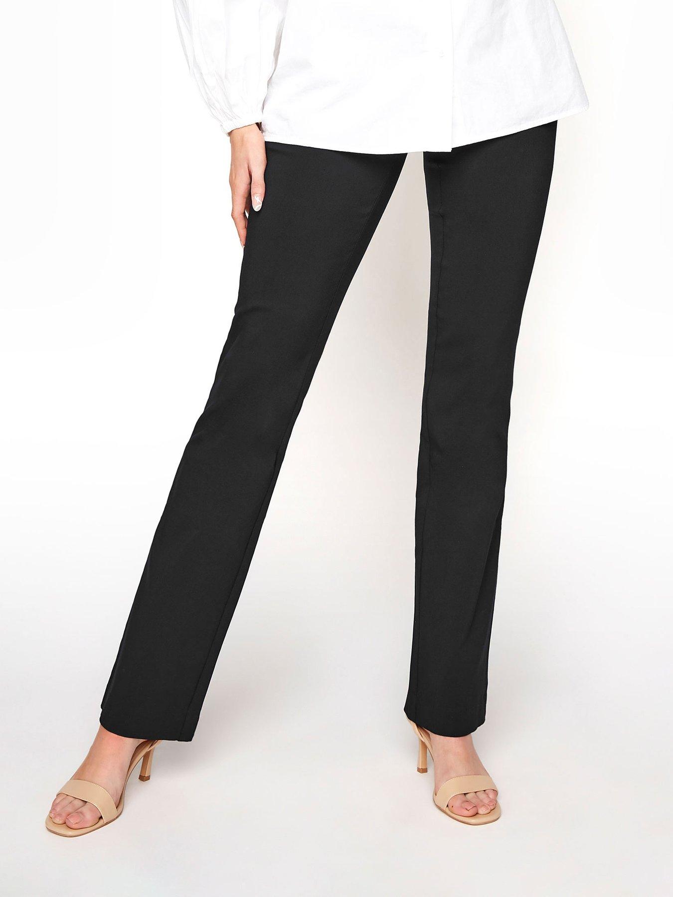 Long Tall Sally Bi-Stretch Bootcut Trouser, Black, Size 20, Length 34, Women
