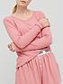  image of superdry-long-sleeve-lounge-top-pink