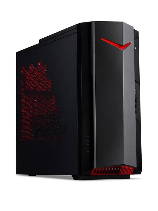 front image of acer-nitro-n50-620-desktop-gaming-pc-geforce-gtx-1660-super-intel-core-i5-8gb-ramnbsp512gb-ssd-amp-1tb-hdd