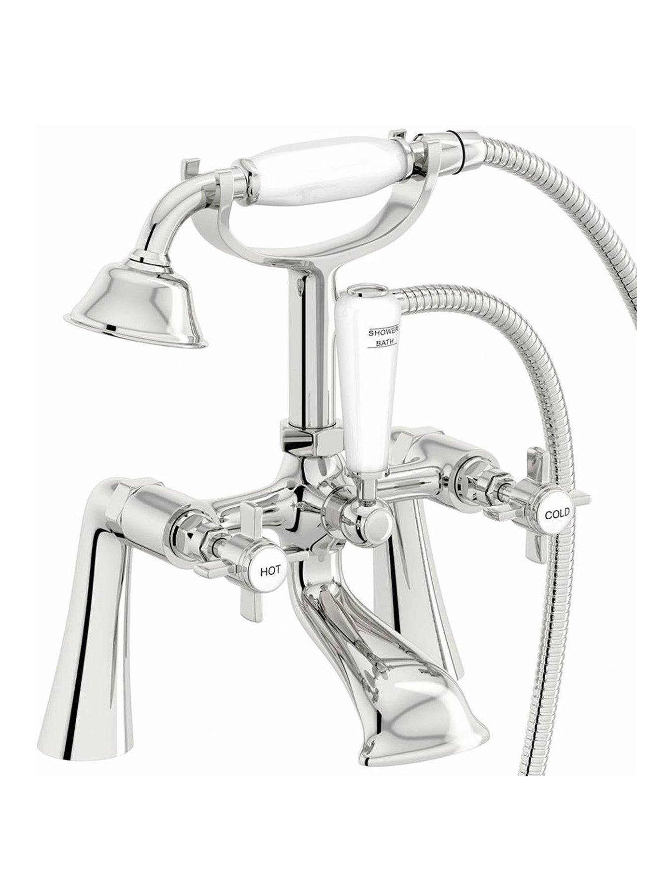 Product photograph of Orchard Bathrooms By Victoria Plum Winchester Traditional Bath Shower Mixer Tap from very.co.uk