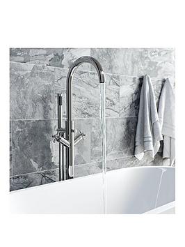 Product photograph of Mode Bathrooms By Victoria Plum Heath Round Freestanding Bath Filler Tap from very.co.uk