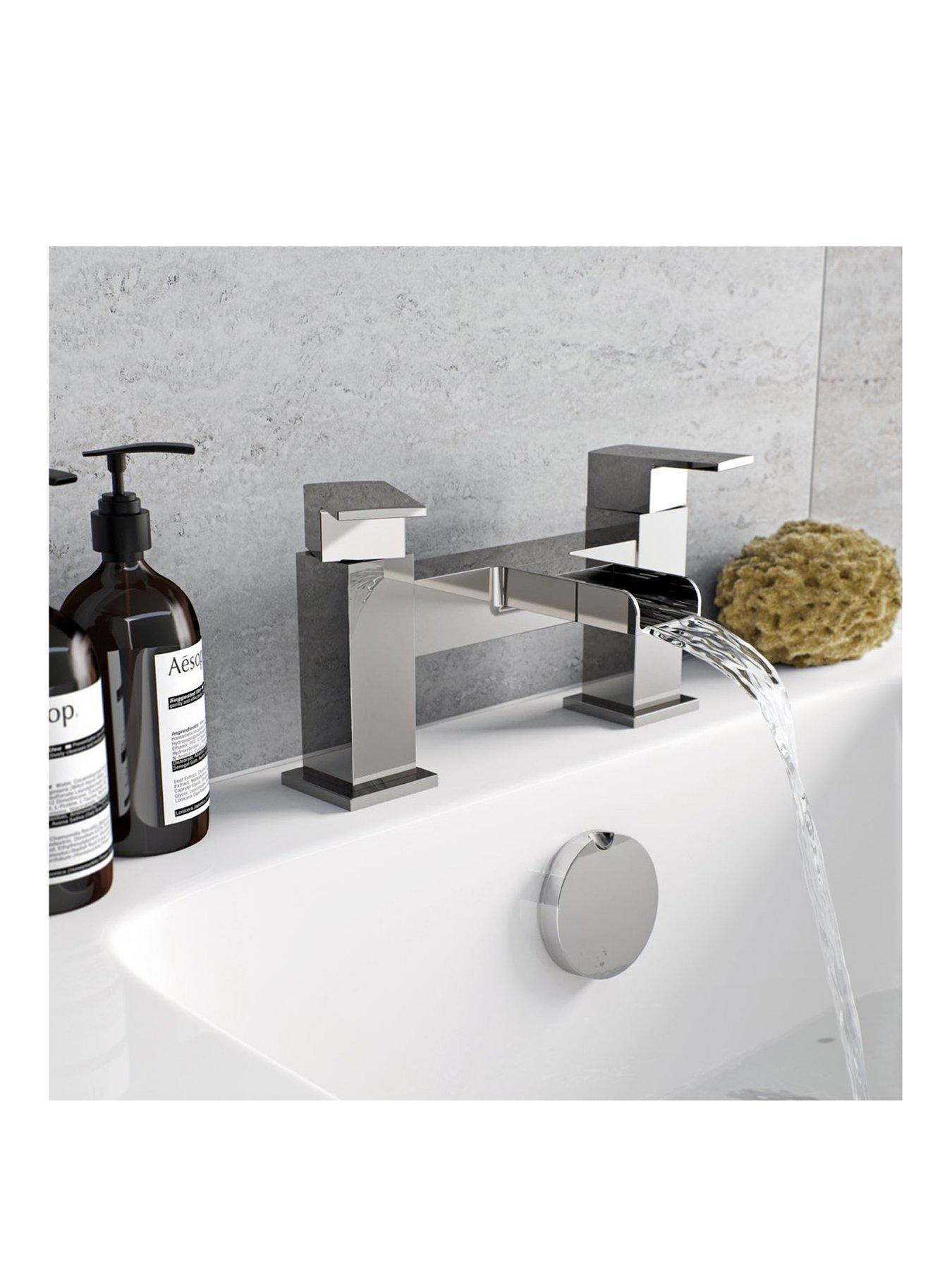 Product photograph of Orchard Bathrooms By Victoria Plum Kemp Square Waterfall Bath Mixer Tap from very.co.uk