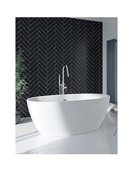 Product photograph of Mode Bathrooms By Victoria Plum Heath Round Freestanding Bath 1700 X 806 from very.co.uk