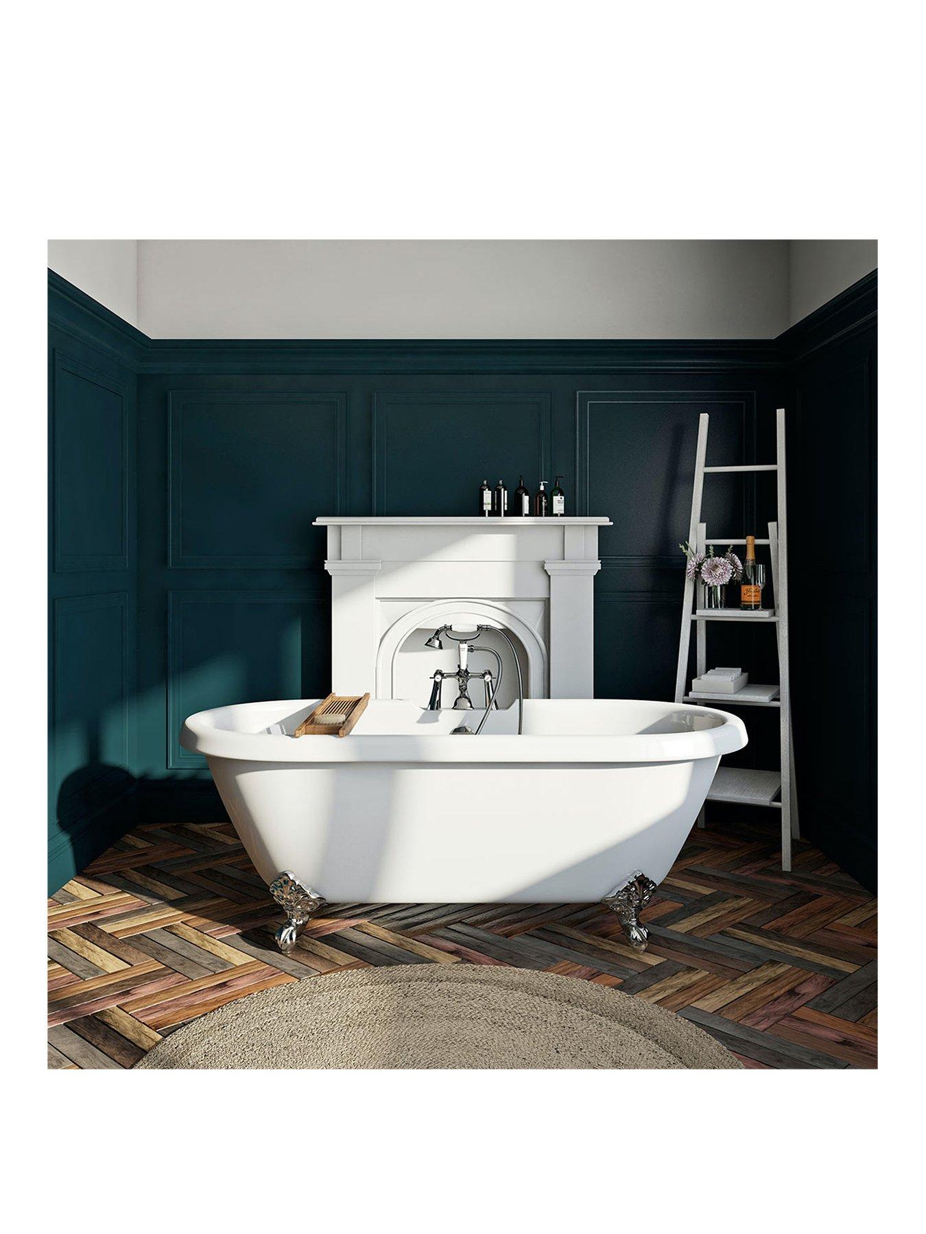 Product photograph of The Bath Co By Victoria Plum Dulwich Double Ended Traditional Roll Top Bath 1695 X 740 from very.co.uk