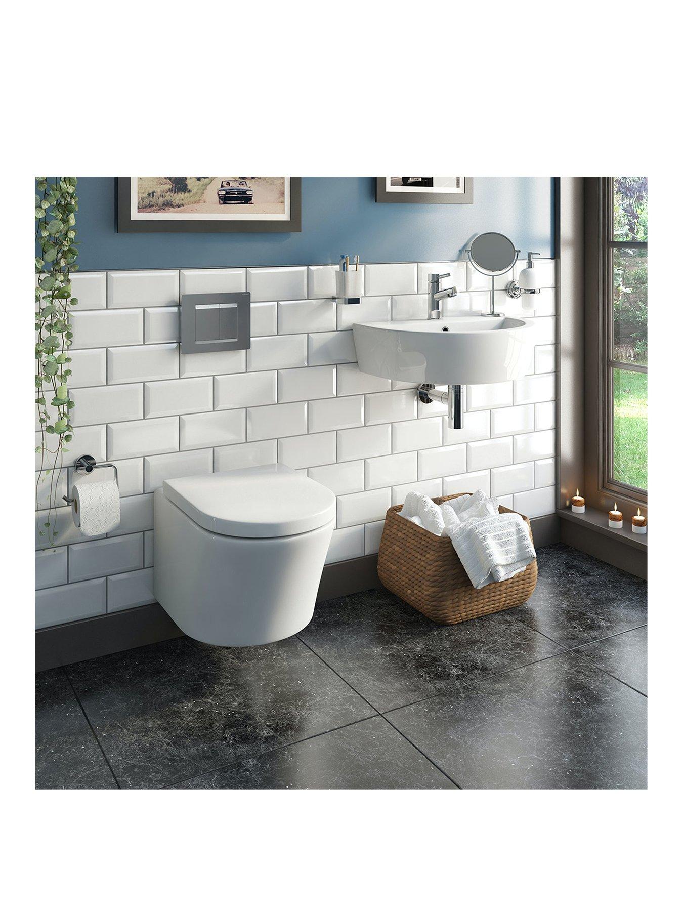 Product photograph of Mode Bathrooms By Victoria Plum Tate Wall Hung Toilet And Basin Bundle from very.co.uk