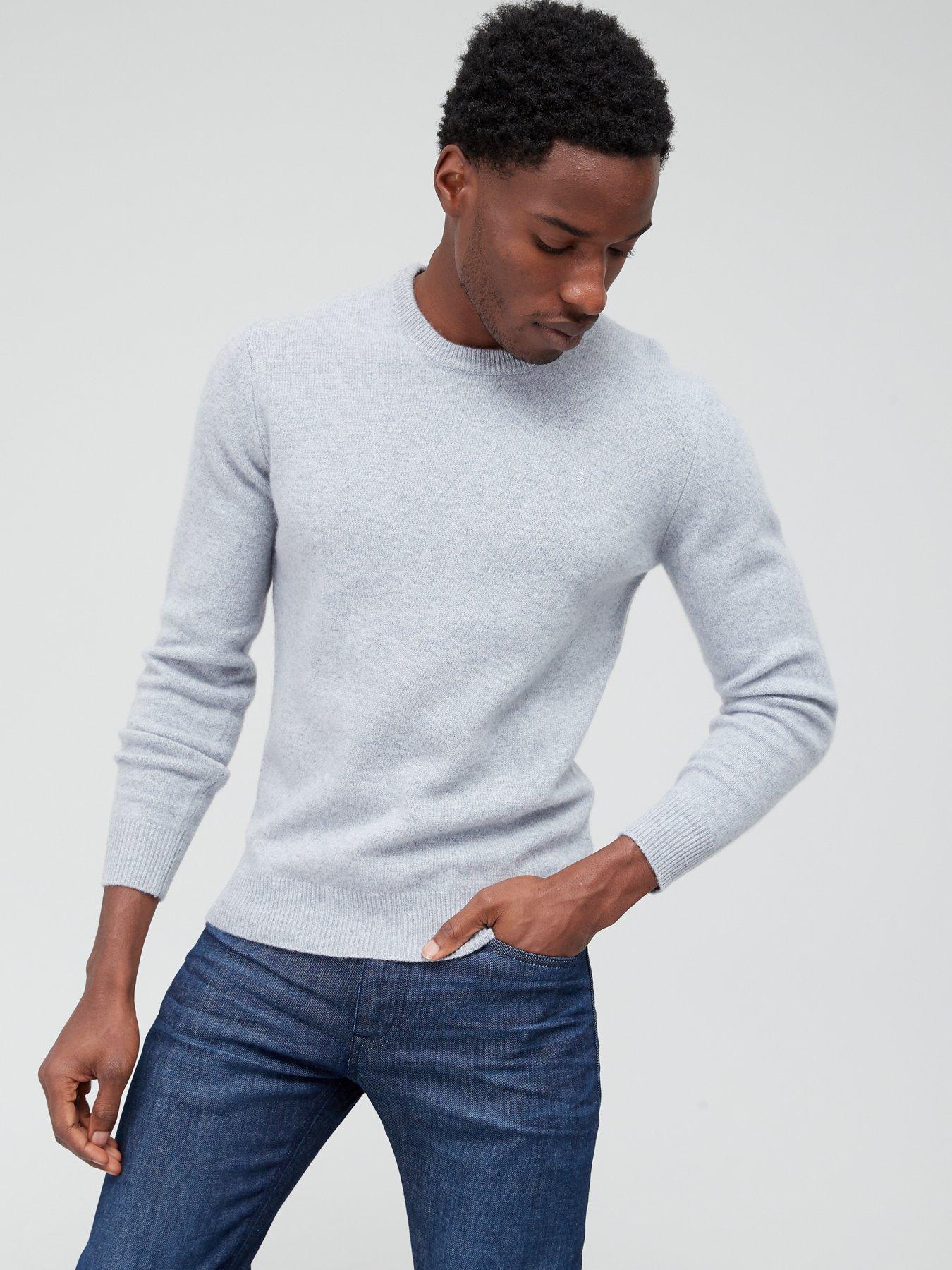 Jumpers & Cardigans Lambswool Knitted Jumper - Grey