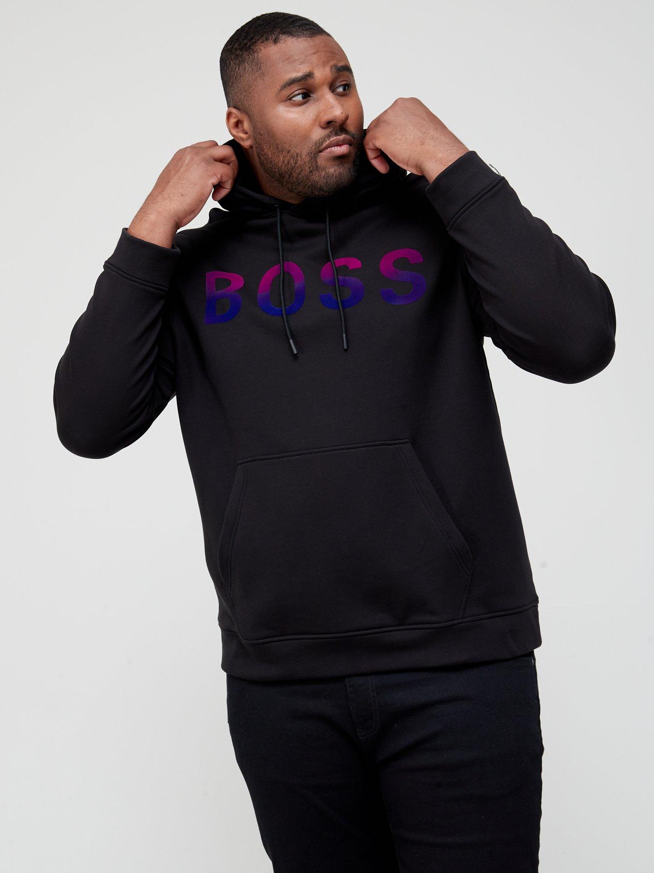 Hoodies & Sweatshirts Boss Big & Tall Wetry Logo Overhead Hoodie