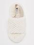  image of v-by-very-faux-fur-slingback-slippers-cream