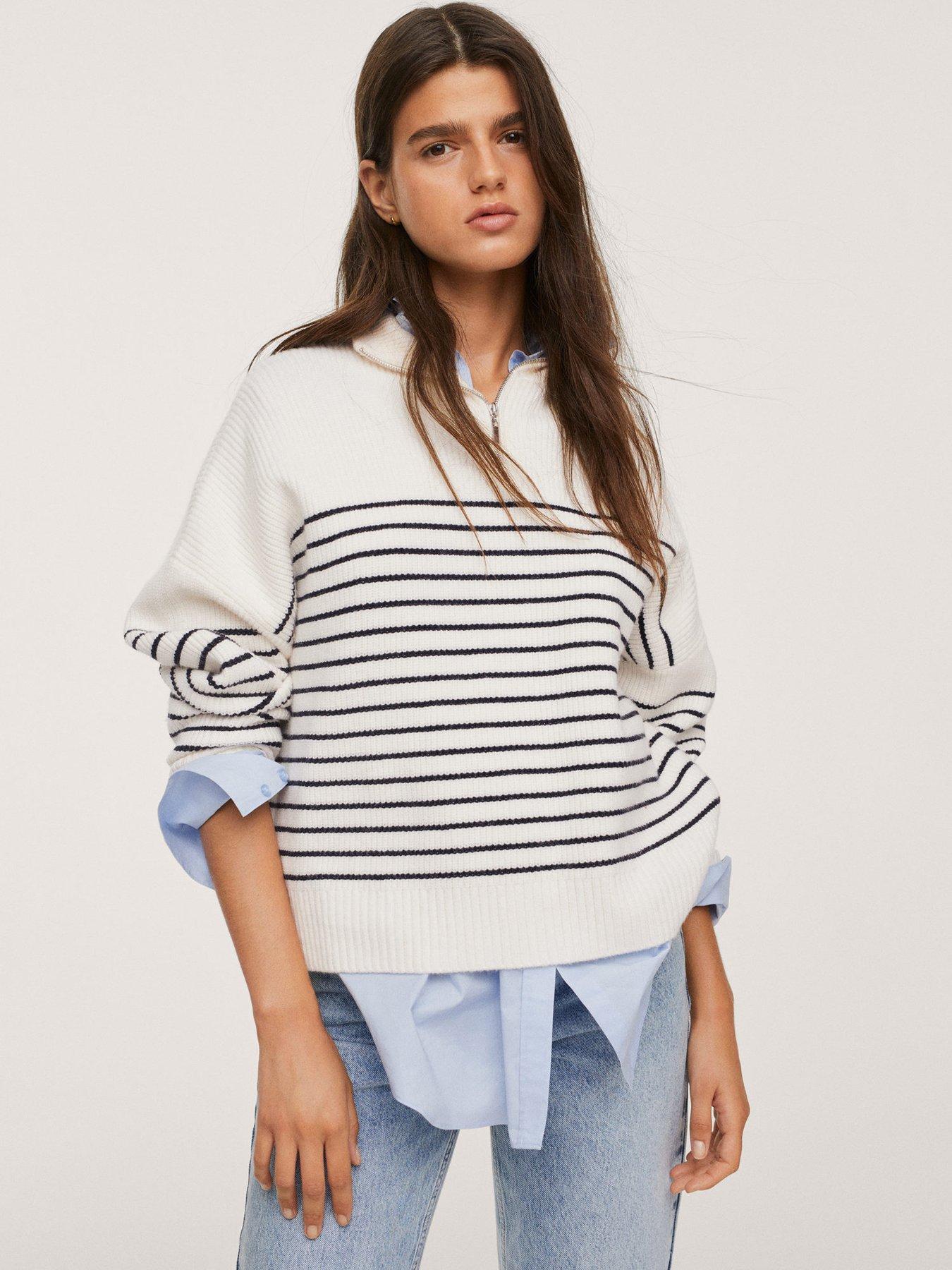  Stripe Sweatshirt - Navy