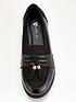  image of v-by-very-extra-wide-fit-tassel-loafers-black