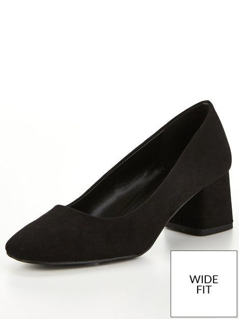 everyday-wide-fit-square-toe-low-block-court-shoe-black