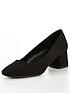  image of v-by-very-wide-fit-square-toe-low-block-court-shoe-black