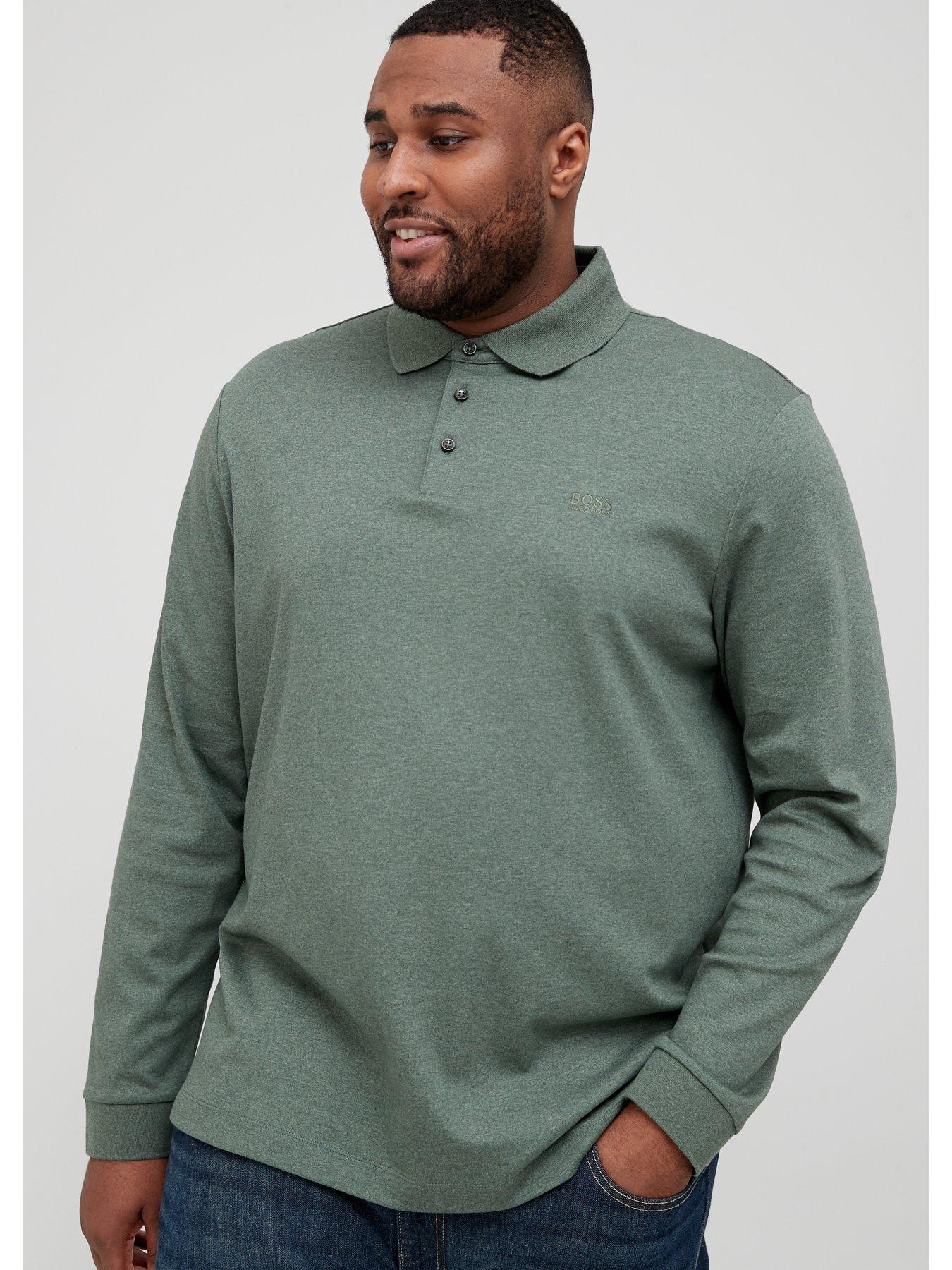 big and tall long sleeve polo shirts