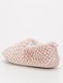  image of v-by-very-closed-faux-fur-slippers-pink