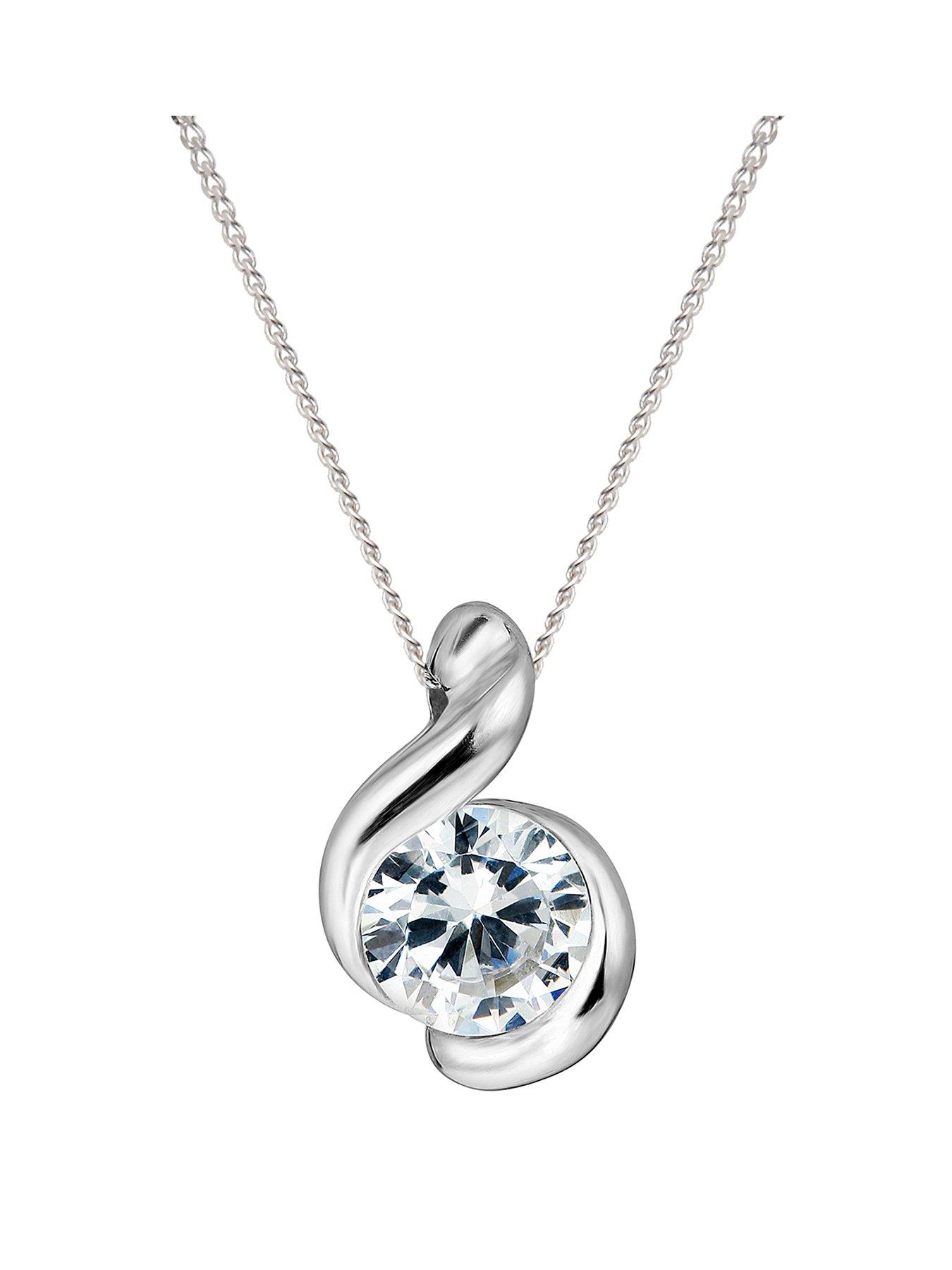9ct white gold pendant deals