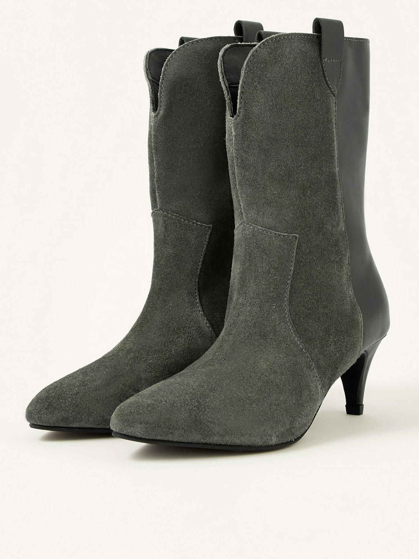 Shoes & boots Winnie Western Mid Calf Boot - Grey