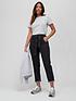  image of v-by-very-belted-high-waist-mom-jean-black