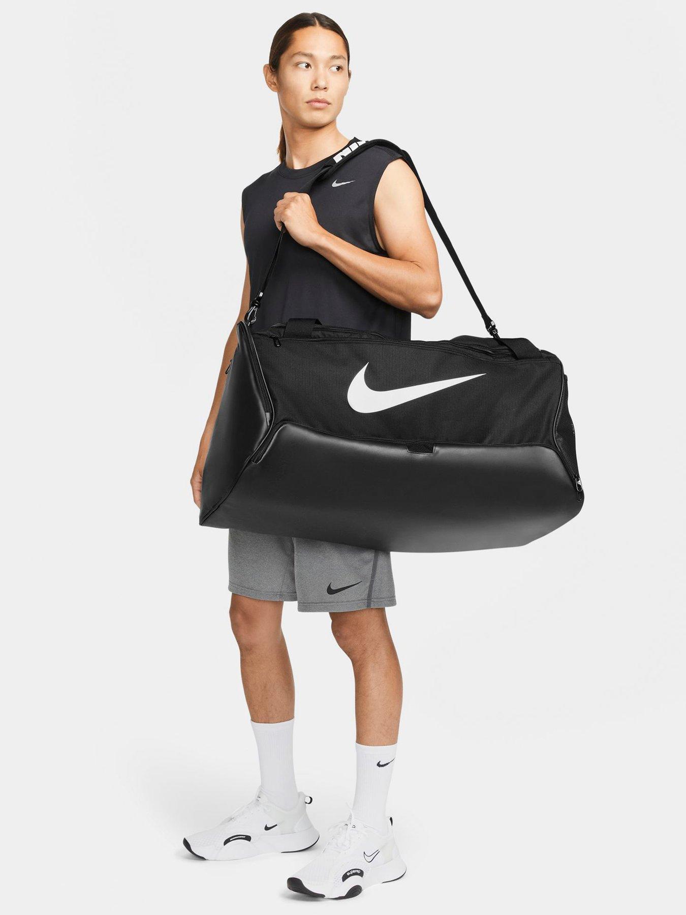 Nike Brasilia Large Duffel Bag - Black/White | very.co.uk