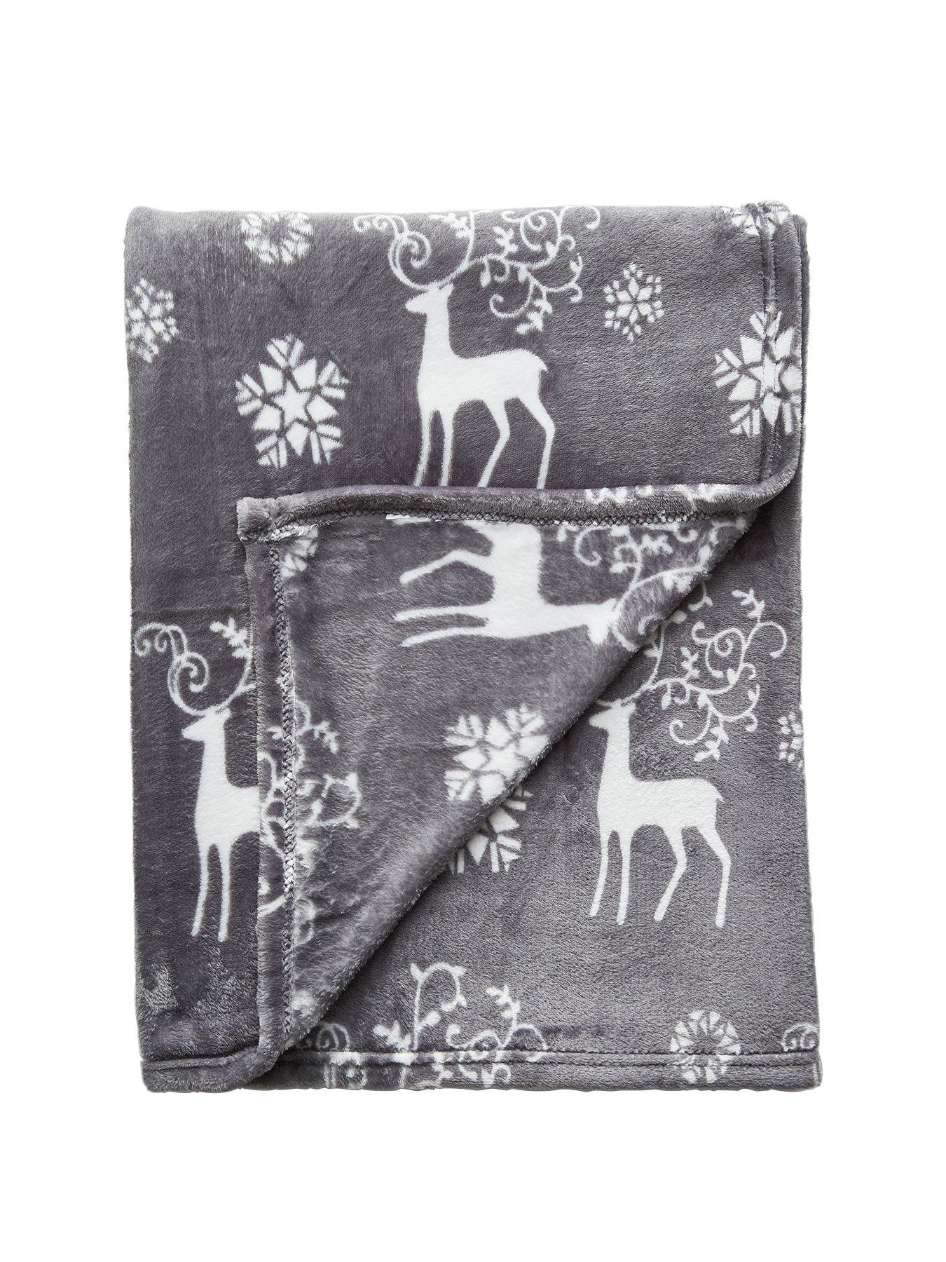 Stag fleece throw hotsell