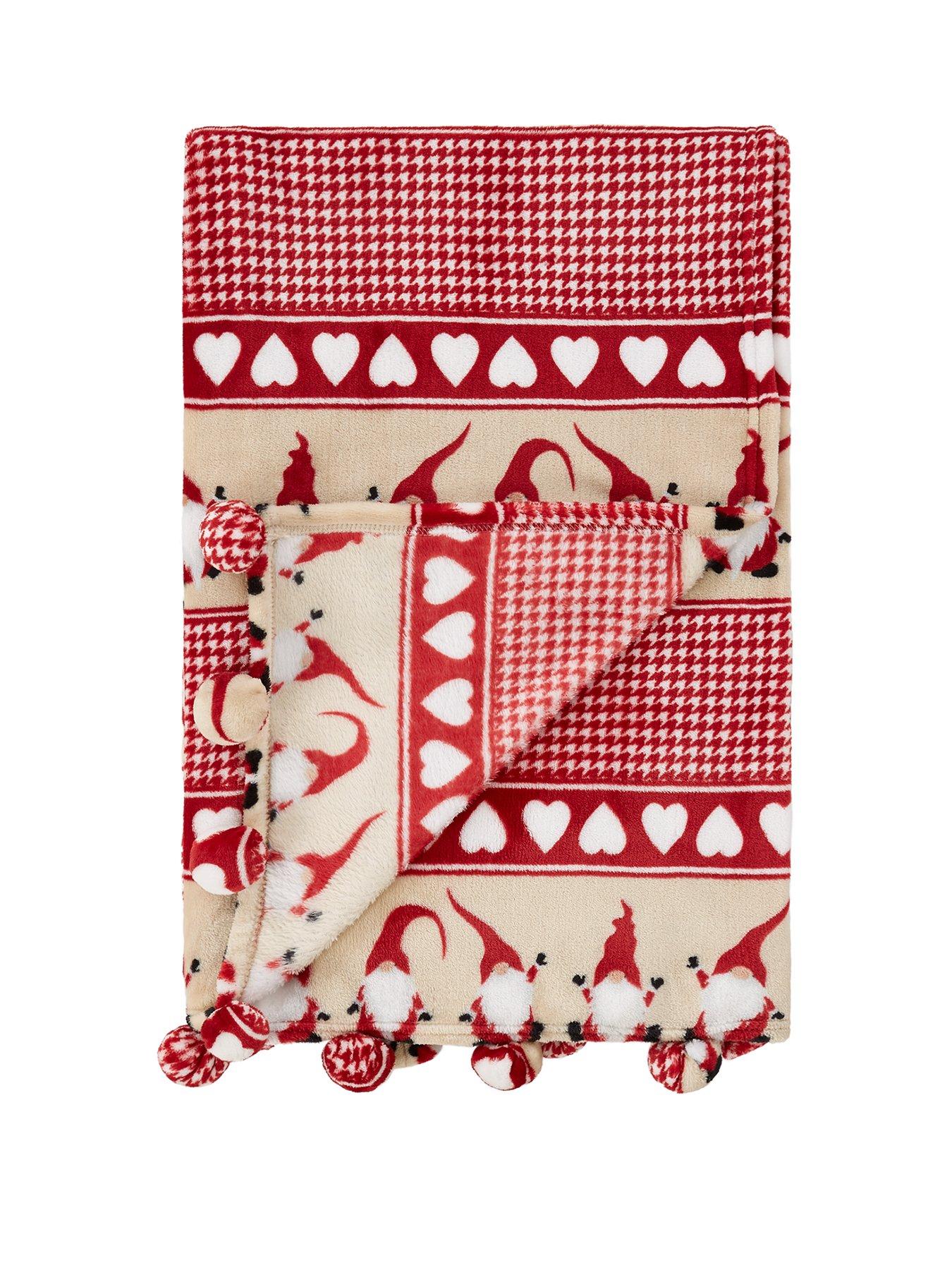 Cascade Home Christmas Gonk Throw very.co.uk
