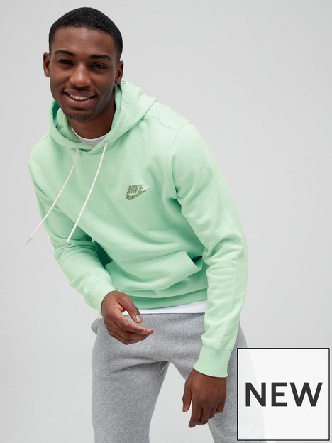 nike-nsw-revival-fleece-pullover-hoodie-green