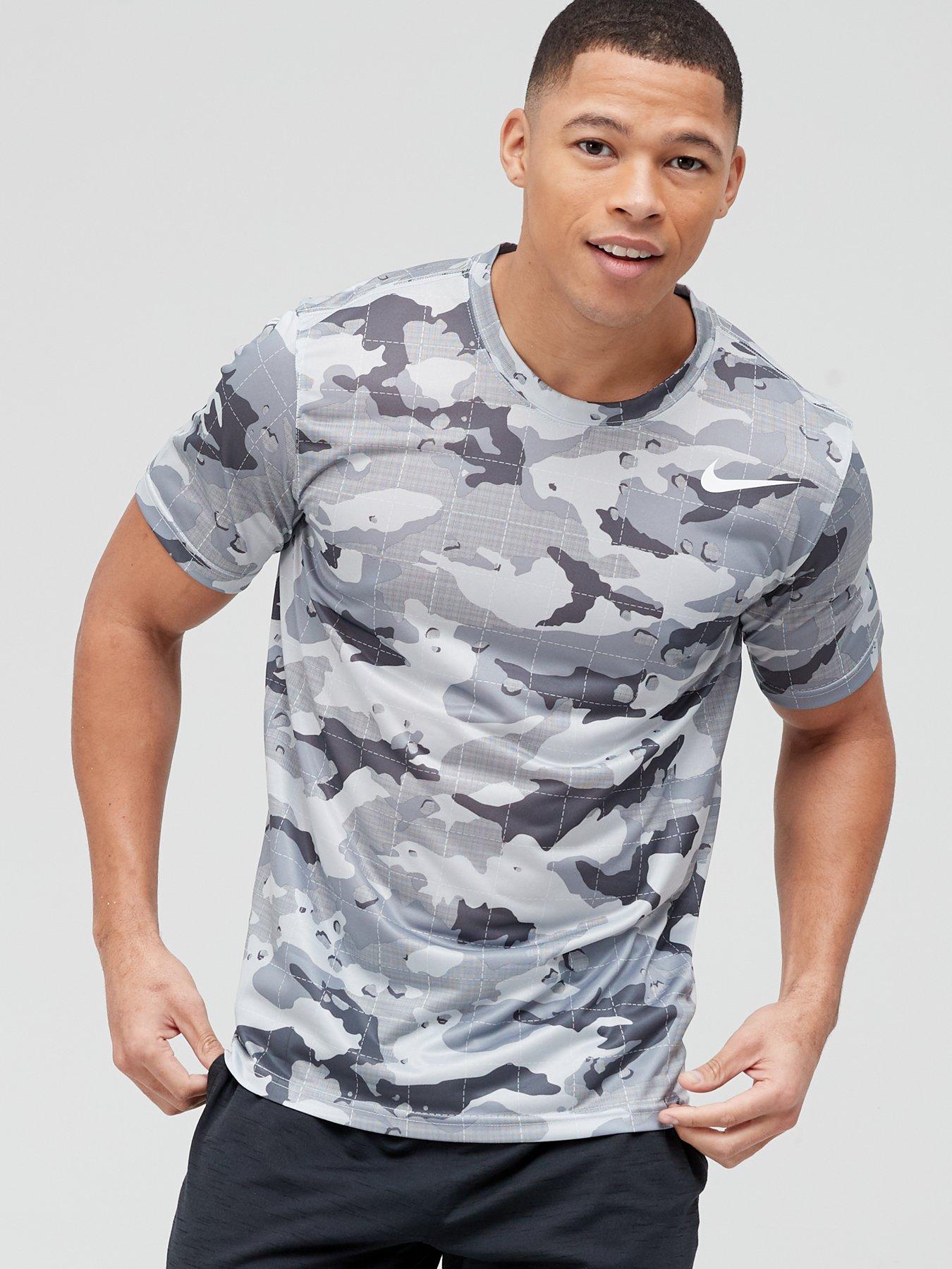 Men Train Dri-FIT Legend Camo AOP T-Shirt - Grey