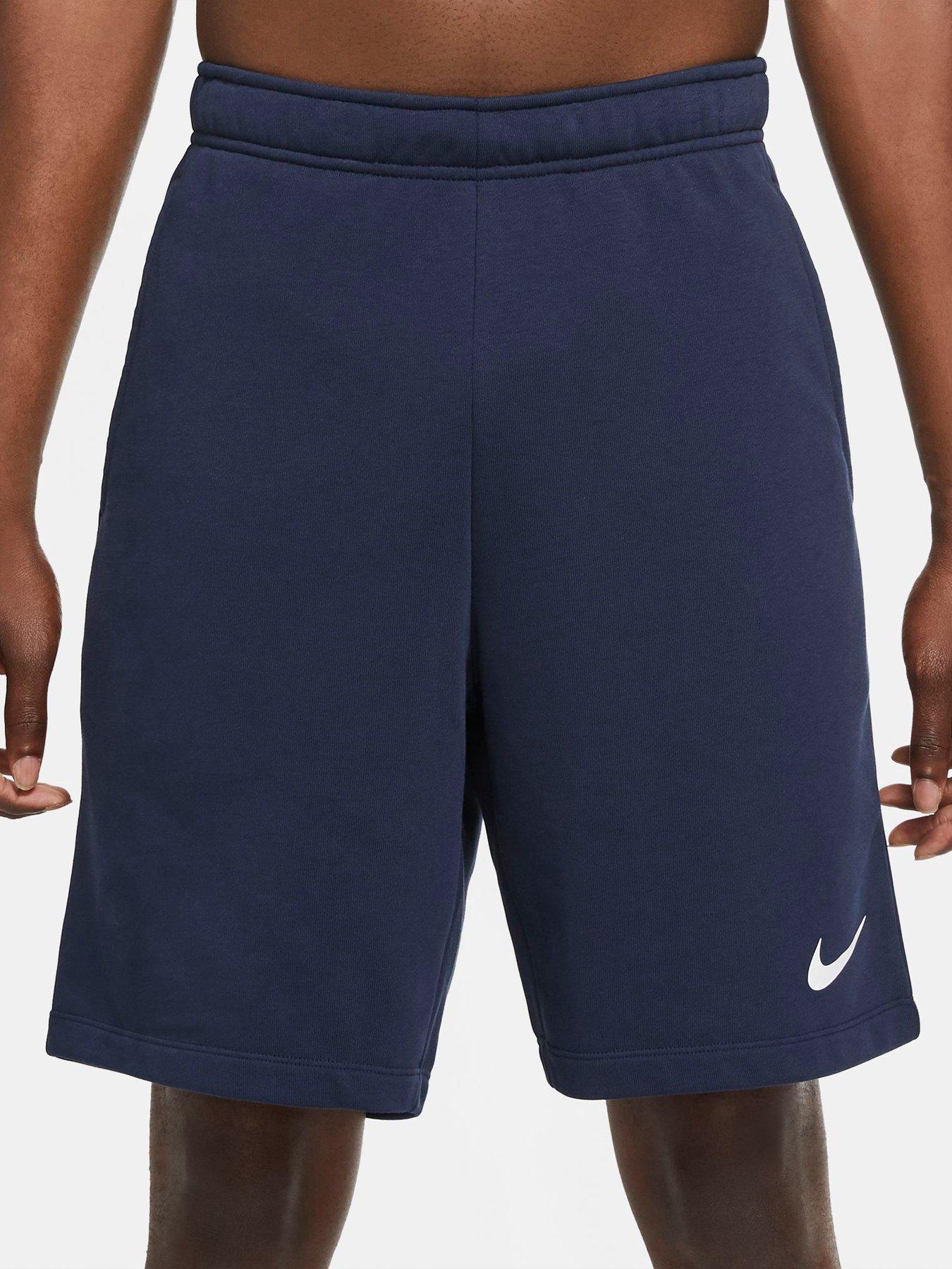 Navy blue best sale nike sweat shorts