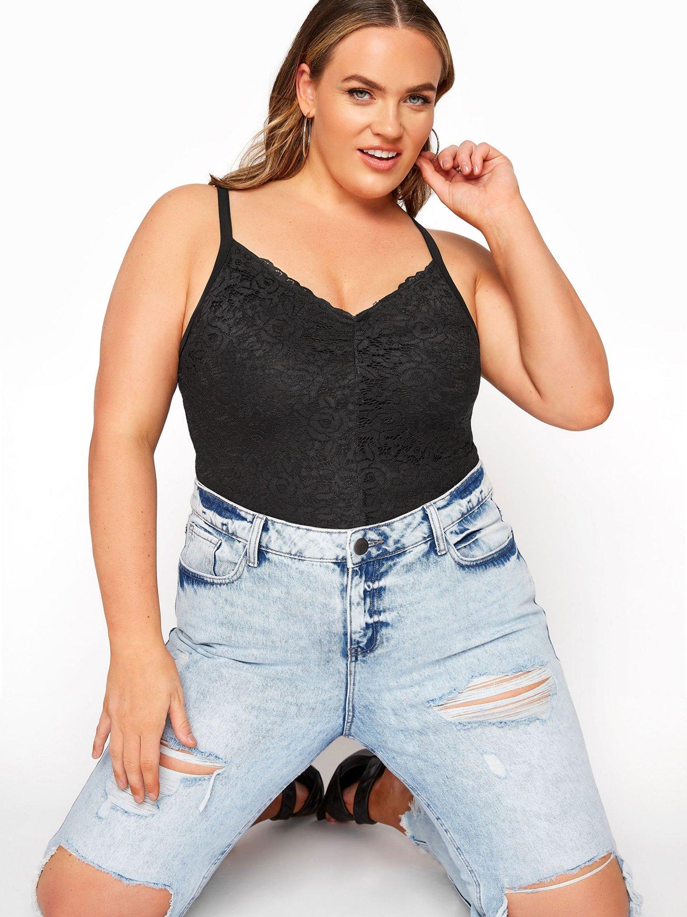 Yours Limited Lace Body Black Very