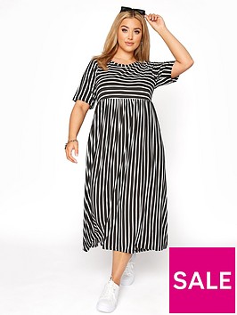 yours-yours-limited-clothing-yours-mixed-stripe-dress-mono