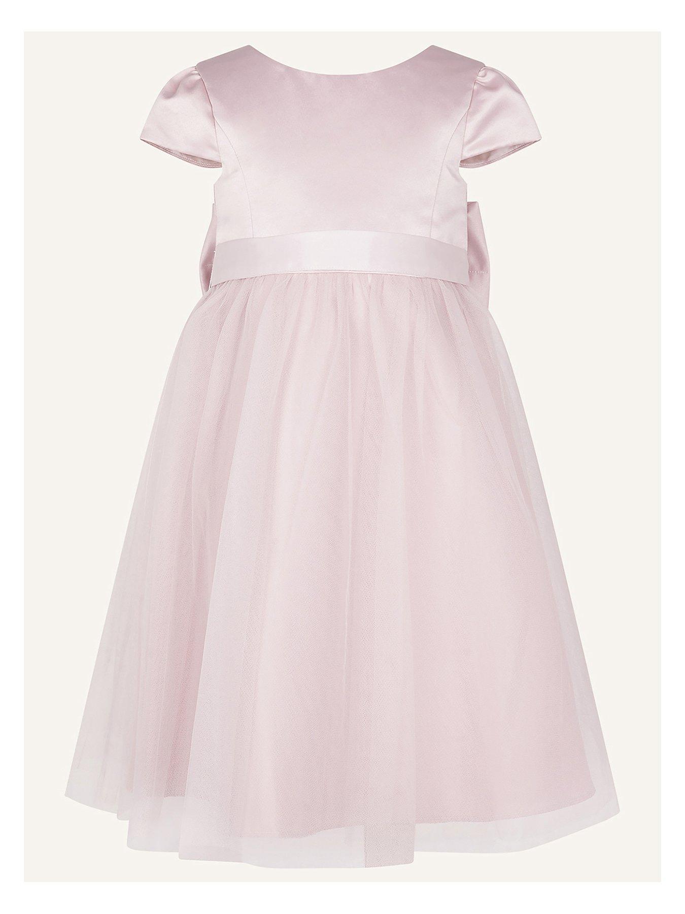 Girls Tulle Bridesmaid Dress - Pink