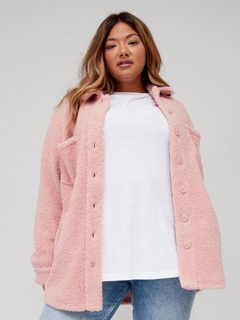 v-by-very-curve-sherpa-jacket-pink
