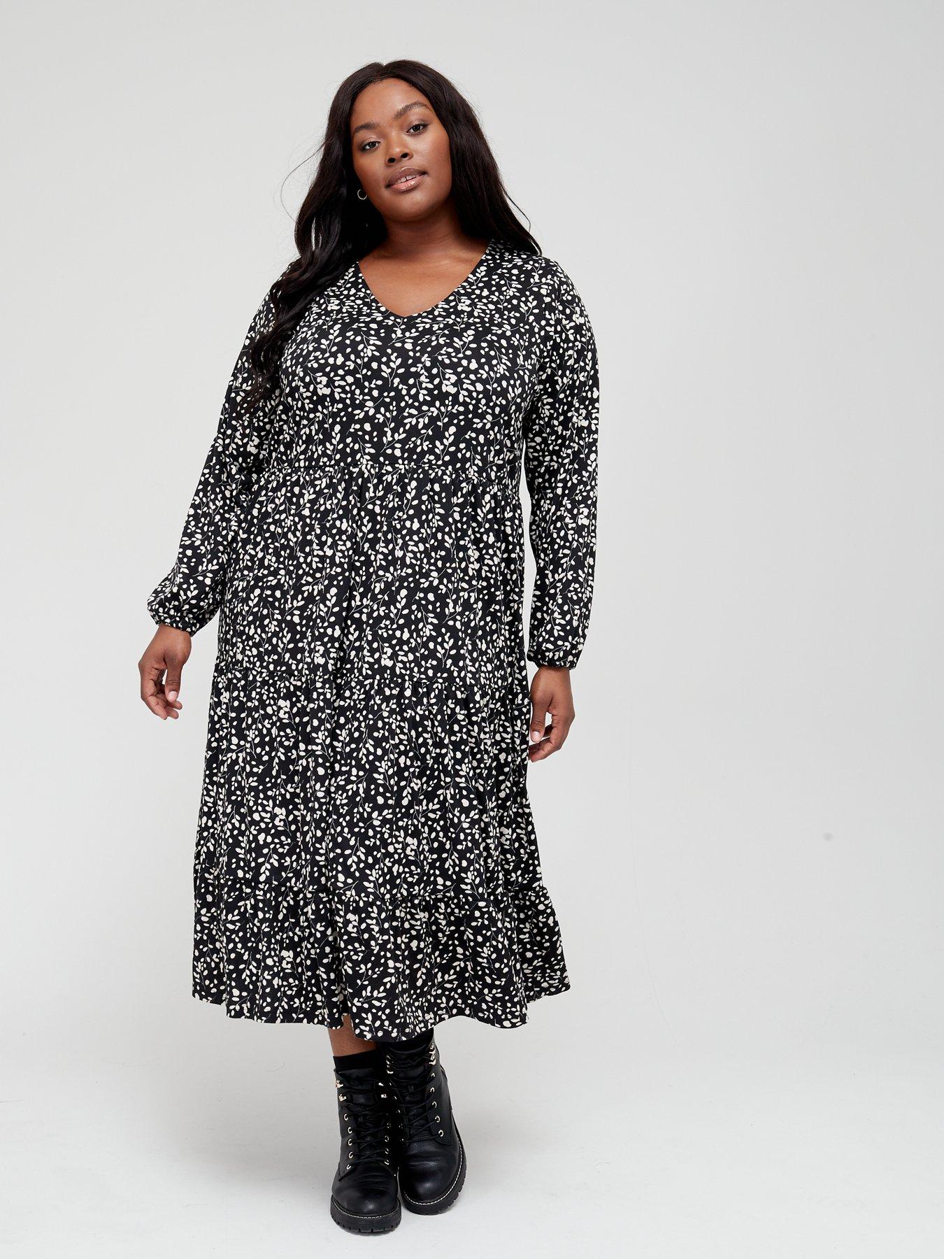 black dress plus size uk