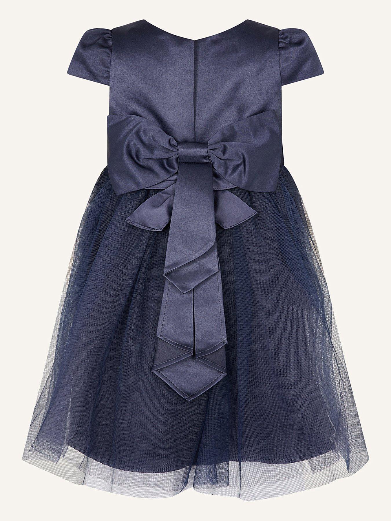 navy blue dress 0-3 months Navy Blue Long Sleeve Sailor Jersey Dress