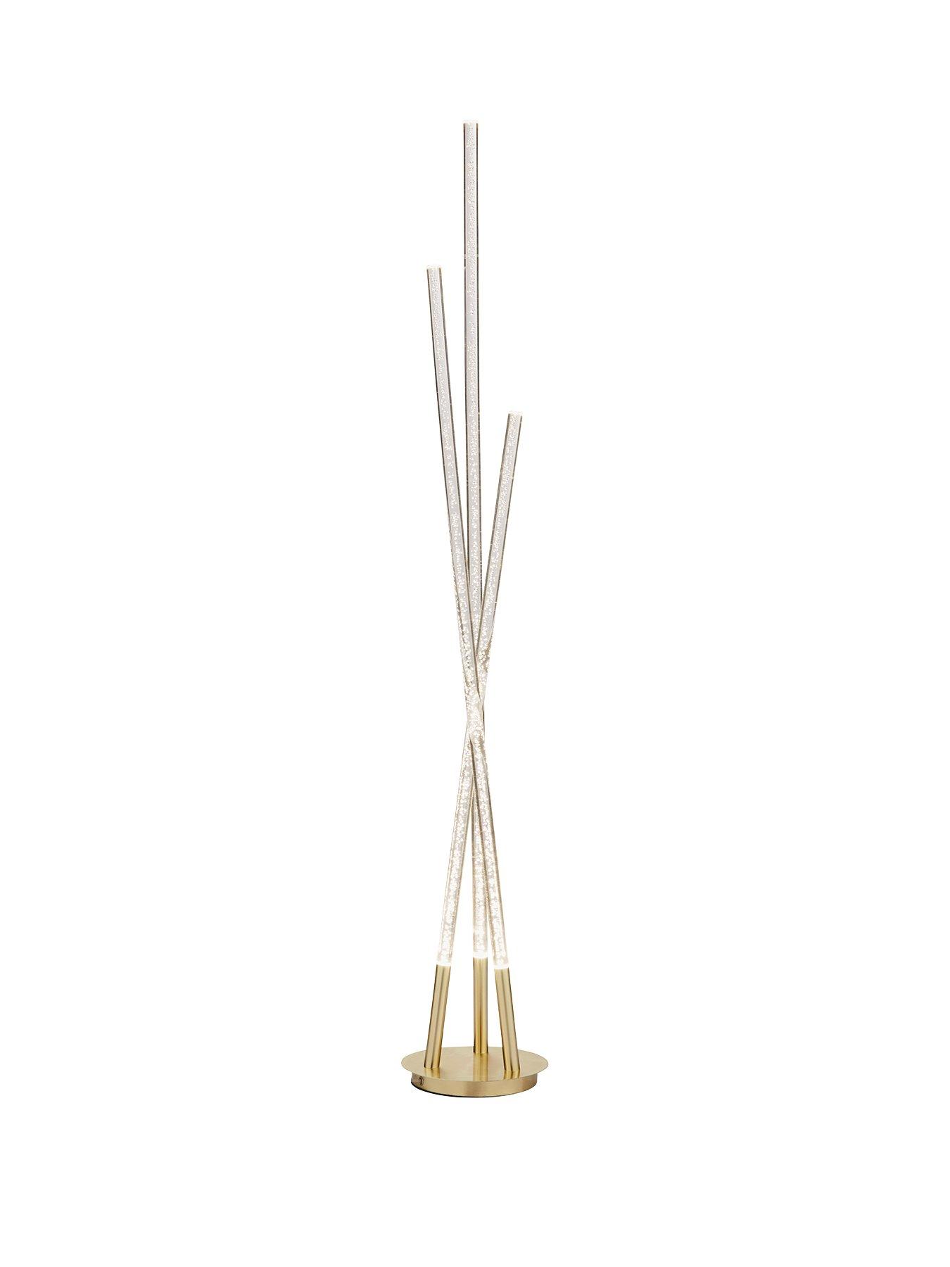 Gold bubble deals floor lamp