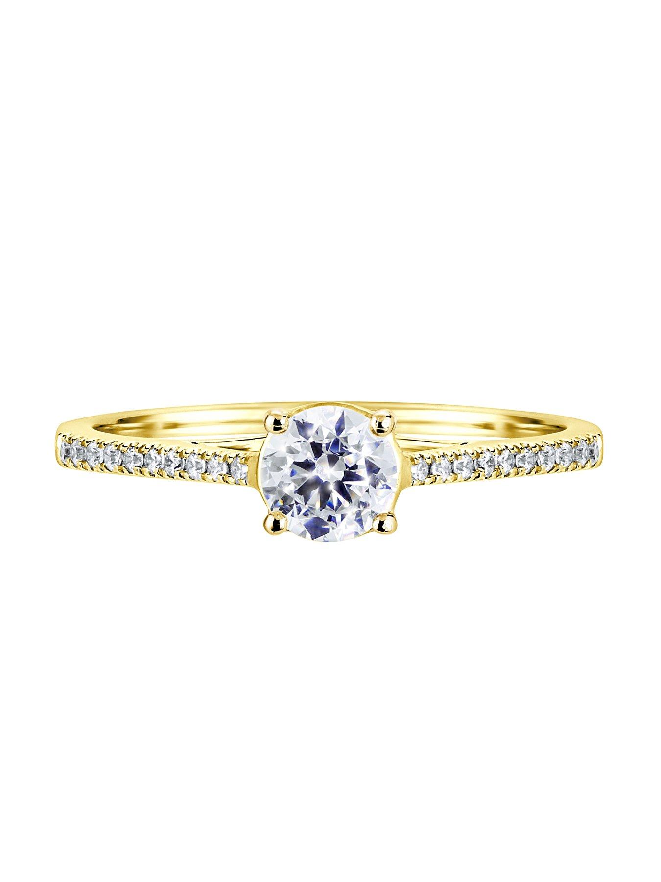 Image 2 of 6 of Created Brilliance Margot&nbsp;9ct Yellow Gold 0.50ct Lab Grown Diamond Engagement Ring