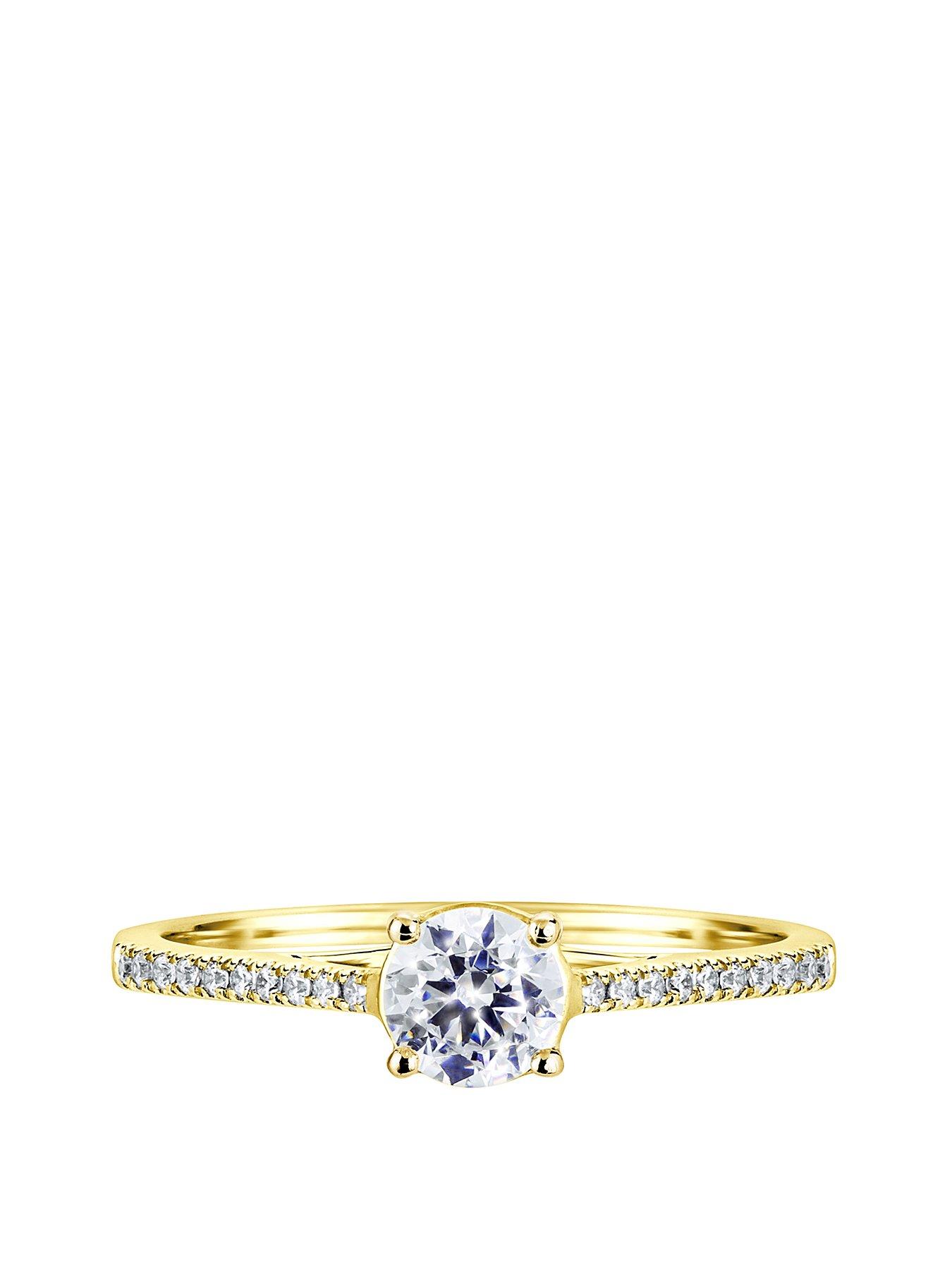 Image 2 of 6 of Created Brilliance Margot&nbsp;9ct Yellow Gold 0.50ct Lab Grown Diamond Engagement Ring
