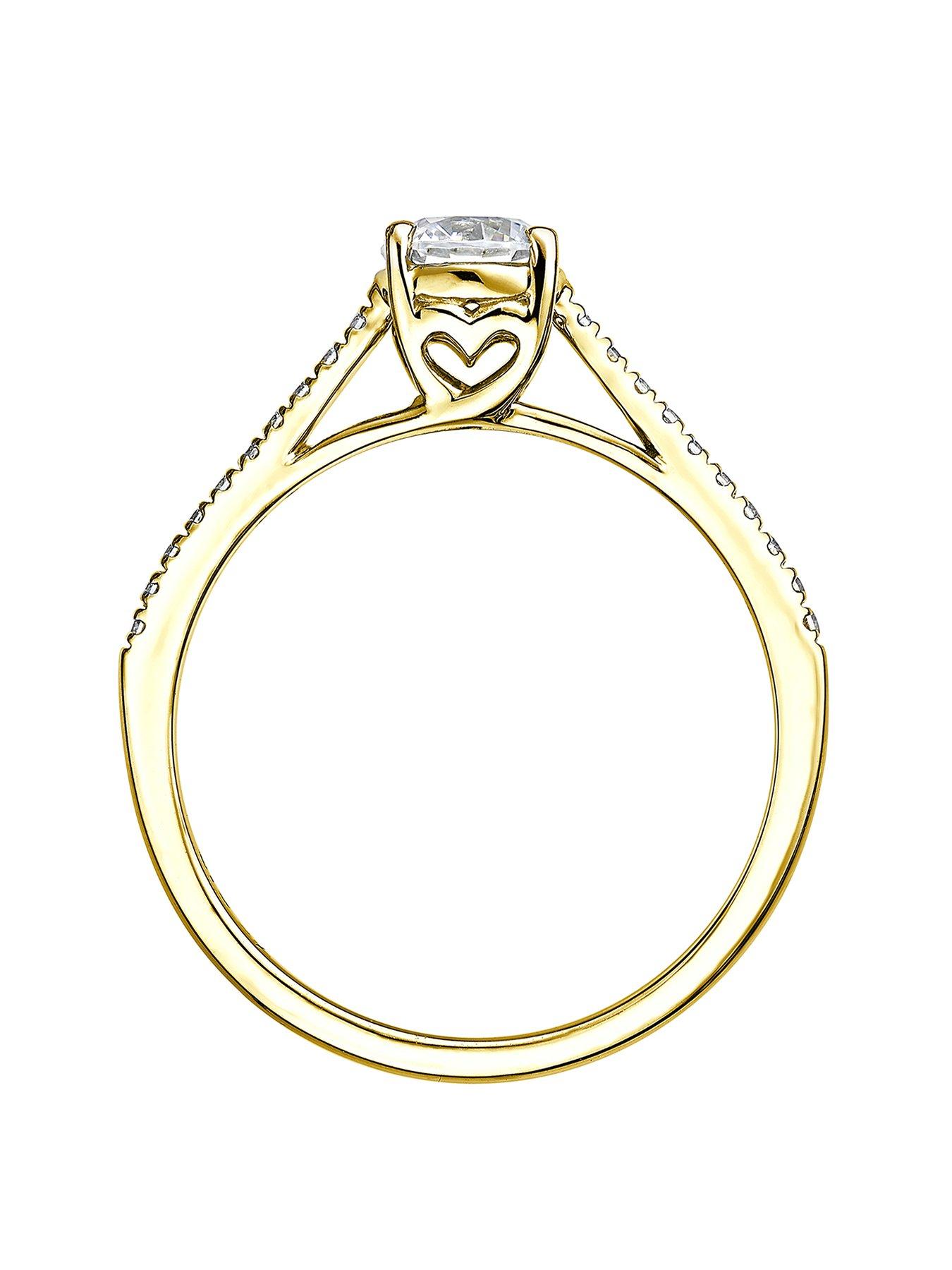 Image 3 of 6 of Created Brilliance Margot&nbsp;9ct Yellow Gold 0.50ct Lab Grown Diamond Engagement Ring