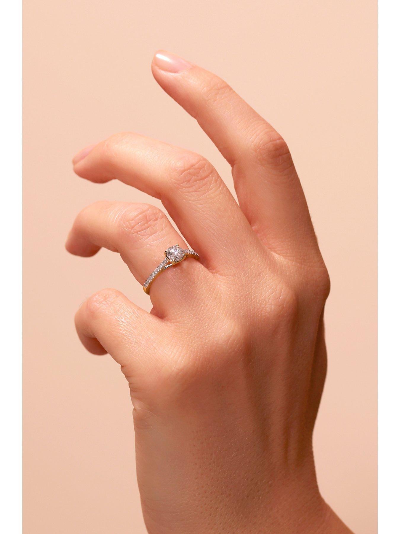Image 4 of 6 of Created Brilliance Margot&nbsp;9ct Yellow Gold 0.50ct Lab Grown Diamond Engagement Ring